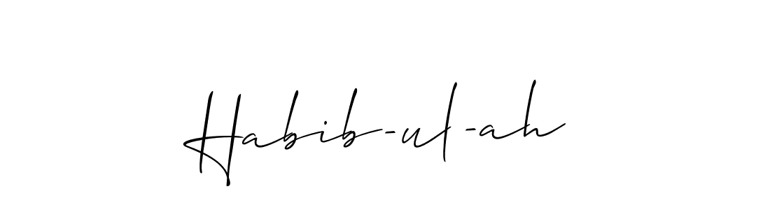 Check out images of Autograph of Habib-ul-ah name. Actor Habib-ul-ah Signature Style. Allison_Script is a professional sign style online. Habib-ul-ah signature style 2 images and pictures png