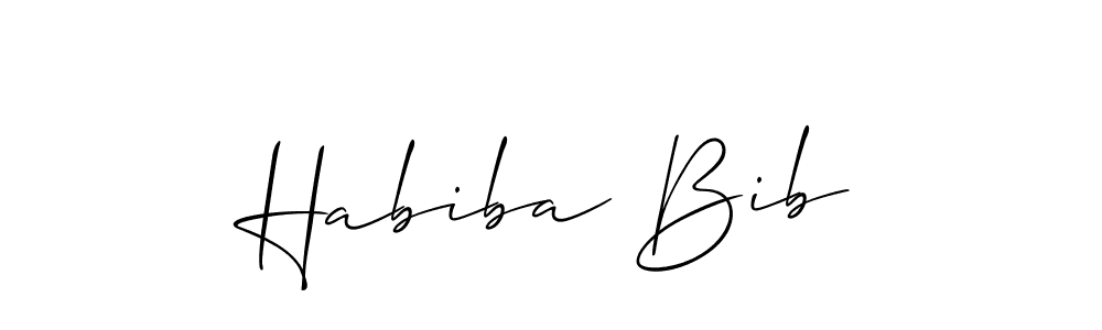 You can use this online signature creator to create a handwritten signature for the name Habiba Bib. This is the best online autograph maker. Habiba Bib signature style 2 images and pictures png