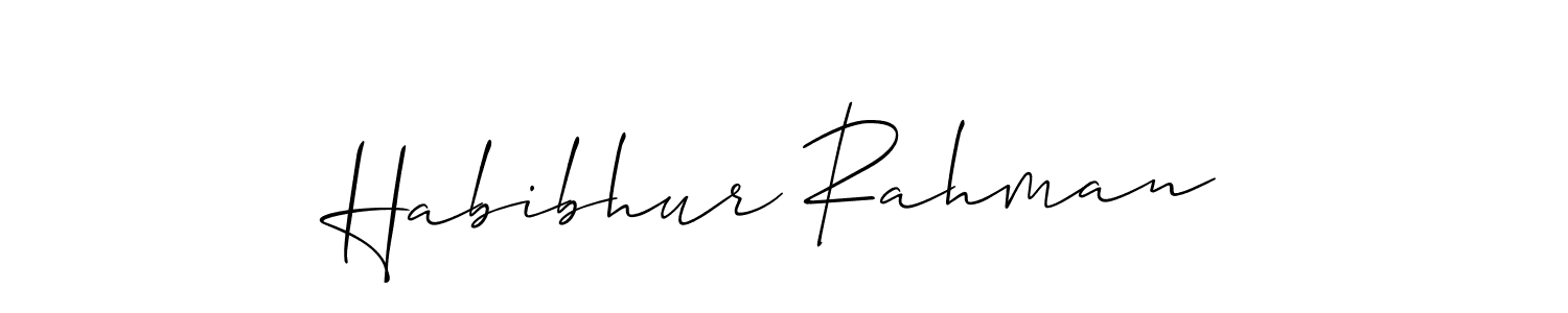 Make a beautiful signature design for name Habibhur Rahman. With this signature (Allison_Script) style, you can create a handwritten signature for free. Habibhur Rahman signature style 2 images and pictures png