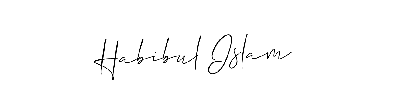 Similarly Allison_Script is the best handwritten signature design. Signature creator online .You can use it as an online autograph creator for name Habibul Islam. Habibul Islam signature style 2 images and pictures png