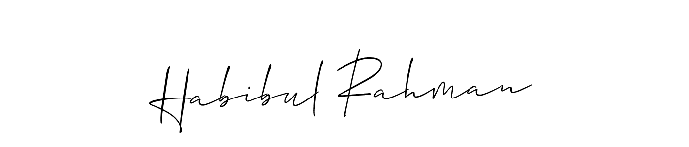Habibul Rahman stylish signature style. Best Handwritten Sign (Allison_Script) for my name. Handwritten Signature Collection Ideas for my name Habibul Rahman. Habibul Rahman signature style 2 images and pictures png
