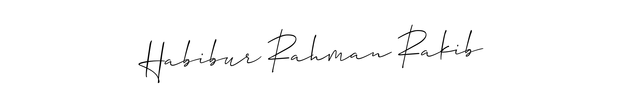 Make a beautiful signature design for name Habibur Rahman Rakib. With this signature (Allison_Script) style, you can create a handwritten signature for free. Habibur Rahman Rakib signature style 2 images and pictures png