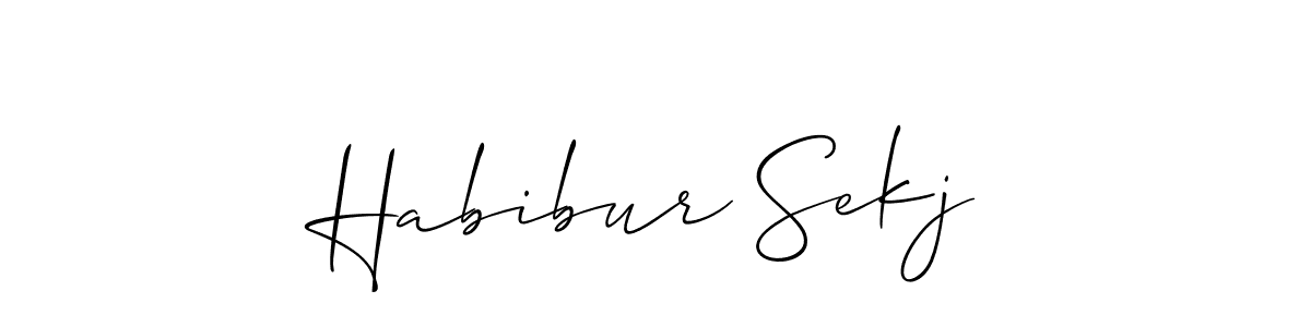You can use this online signature creator to create a handwritten signature for the name Habibur Sekj. This is the best online autograph maker. Habibur Sekj signature style 2 images and pictures png