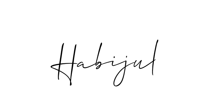 You can use this online signature creator to create a handwritten signature for the name Habijul. This is the best online autograph maker. Habijul signature style 2 images and pictures png