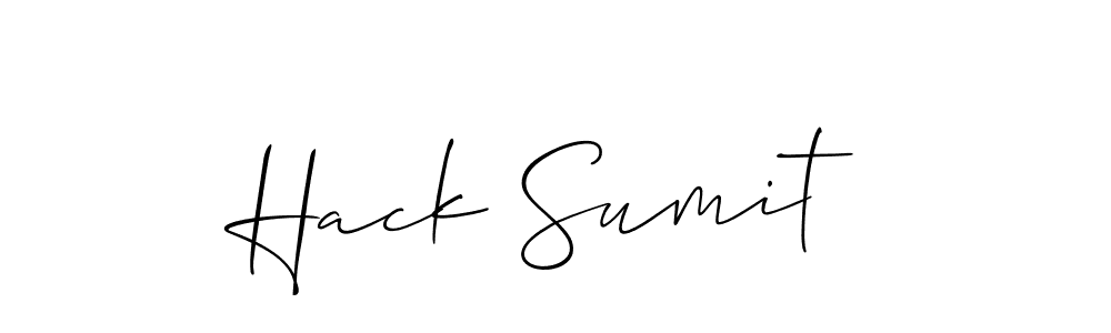 Also we have Hack Sumit name is the best signature style. Create professional handwritten signature collection using Allison_Script autograph style. Hack Sumit signature style 2 images and pictures png