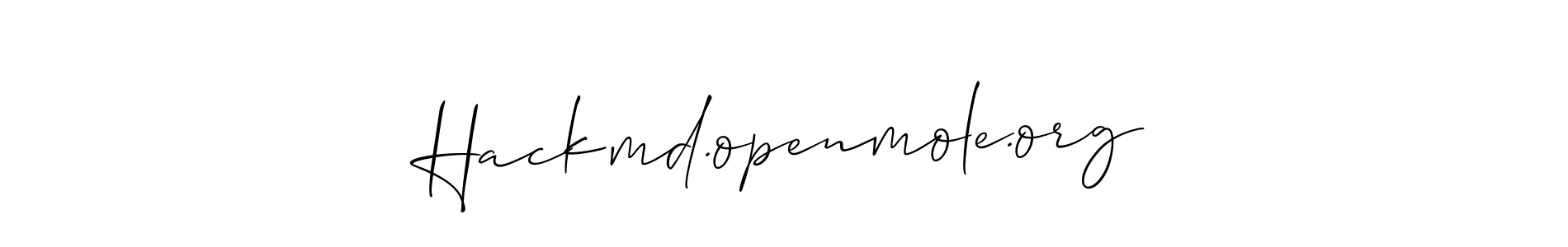 How to make Hackmd.openmole.org signature? Allison_Script is a professional autograph style. Create handwritten signature for Hackmd.openmole.org name. Hackmd.openmole.org signature style 2 images and pictures png