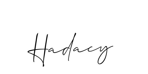 Here are the top 10 professional signature styles for the name Hadacy. These are the best autograph styles you can use for your name. Hadacy signature style 2 images and pictures png