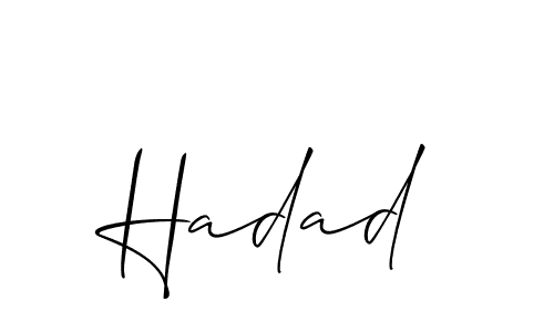 Similarly Allison_Script is the best handwritten signature design. Signature creator online .You can use it as an online autograph creator for name Hadad. Hadad signature style 2 images and pictures png