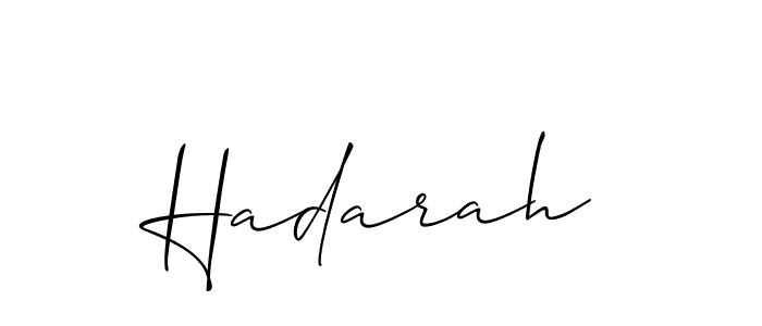 Make a beautiful signature design for name Hadarah. Use this online signature maker to create a handwritten signature for free. Hadarah signature style 2 images and pictures png