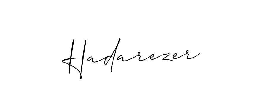 Make a beautiful signature design for name Hadarezer. With this signature (Allison_Script) style, you can create a handwritten signature for free. Hadarezer signature style 2 images and pictures png