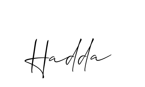 How to Draw Hadda signature style? Allison_Script is a latest design signature styles for name Hadda. Hadda signature style 2 images and pictures png