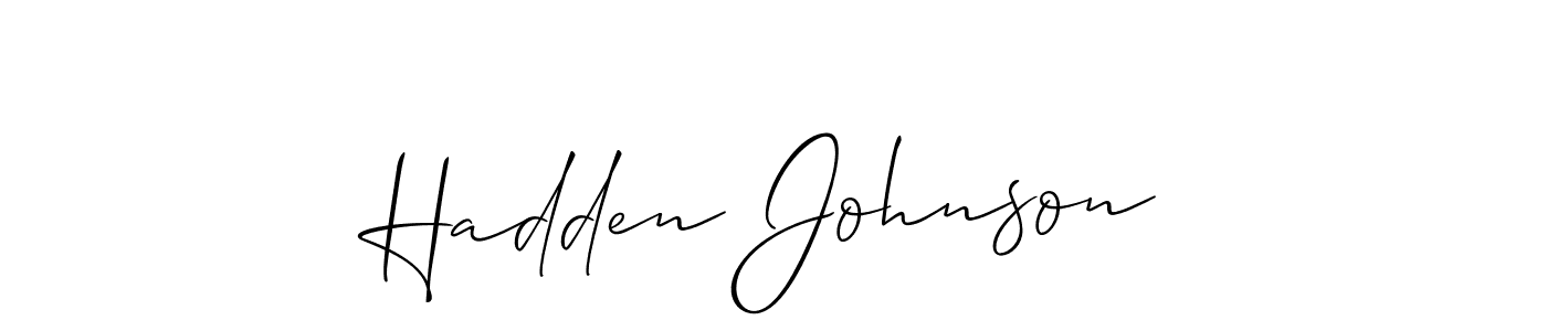 Best and Professional Signature Style for Hadden Johnson. Allison_Script Best Signature Style Collection. Hadden Johnson signature style 2 images and pictures png