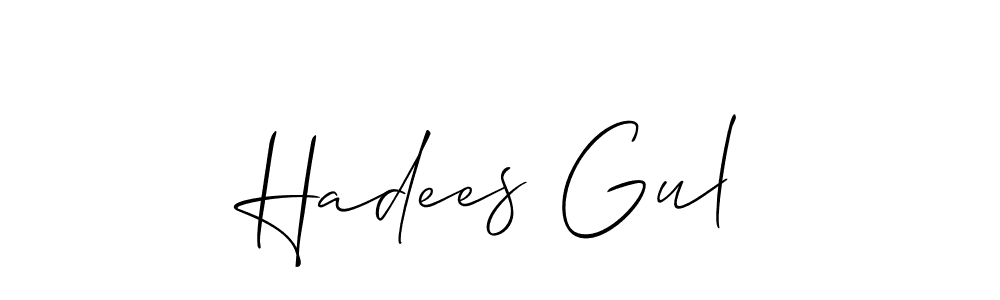 Hadees Gul stylish signature style. Best Handwritten Sign (Allison_Script) for my name. Handwritten Signature Collection Ideas for my name Hadees Gul. Hadees Gul signature style 2 images and pictures png