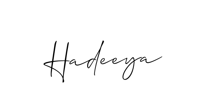 Best and Professional Signature Style for Hadeeya. Allison_Script Best Signature Style Collection. Hadeeya signature style 2 images and pictures png