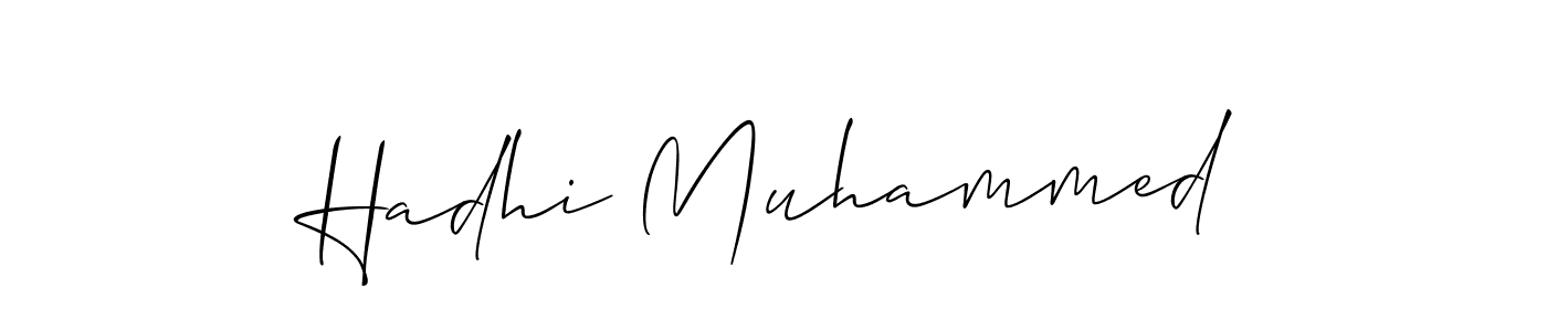 It looks lik you need a new signature style for name Hadhi Muhammed. Design unique handwritten (Allison_Script) signature with our free signature maker in just a few clicks. Hadhi Muhammed signature style 2 images and pictures png
