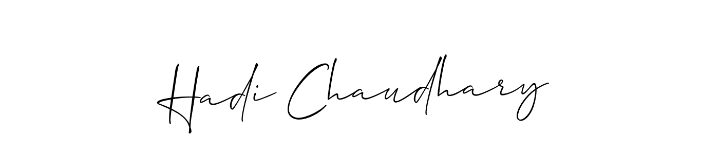 Best and Professional Signature Style for Hadi Chaudhary. Allison_Script Best Signature Style Collection. Hadi Chaudhary signature style 2 images and pictures png