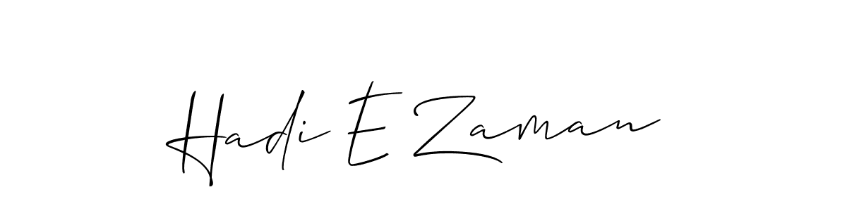 How to Draw Hadi E Zaman signature style? Allison_Script is a latest design signature styles for name Hadi E Zaman. Hadi E Zaman signature style 2 images and pictures png