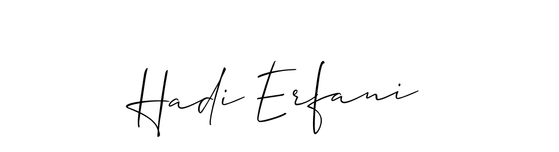 This is the best signature style for the Hadi Erfani name. Also you like these signature font (Allison_Script). Mix name signature. Hadi Erfani signature style 2 images and pictures png