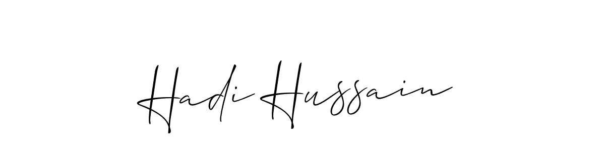 Once you've used our free online signature maker to create your best signature Allison_Script style, it's time to enjoy all of the benefits that Hadi Hussain name signing documents. Hadi Hussain signature style 2 images and pictures png