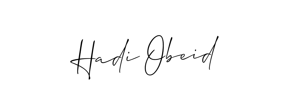 if you are searching for the best signature style for your name Hadi Obeid. so please give up your signature search. here we have designed multiple signature styles  using Allison_Script. Hadi Obeid signature style 2 images and pictures png