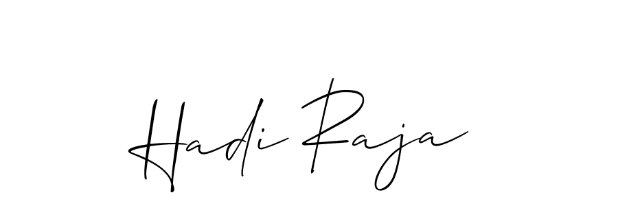 How to Draw Hadi Raja signature style? Allison_Script is a latest design signature styles for name Hadi Raja. Hadi Raja signature style 2 images and pictures png