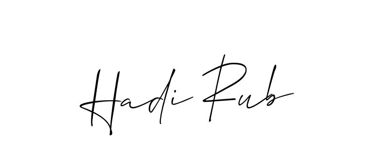 How to make Hadi Rub signature? Allison_Script is a professional autograph style. Create handwritten signature for Hadi Rub name. Hadi Rub signature style 2 images and pictures png
