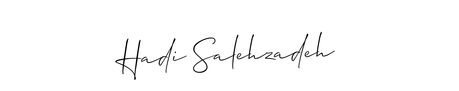 Allison_Script is a professional signature style that is perfect for those who want to add a touch of class to their signature. It is also a great choice for those who want to make their signature more unique. Get Hadi Salehzadeh name to fancy signature for free. Hadi Salehzadeh signature style 2 images and pictures png