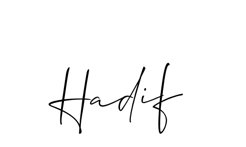 Once you've used our free online signature maker to create your best signature Allison_Script style, it's time to enjoy all of the benefits that Hadif name signing documents. Hadif signature style 2 images and pictures png