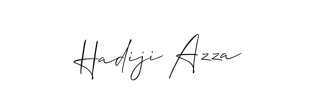 Once you've used our free online signature maker to create your best signature Allison_Script style, it's time to enjoy all of the benefits that Hadiji Azza name signing documents. Hadiji Azza signature style 2 images and pictures png
