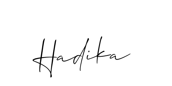 Best and Professional Signature Style for Hadika. Allison_Script Best Signature Style Collection. Hadika signature style 2 images and pictures png