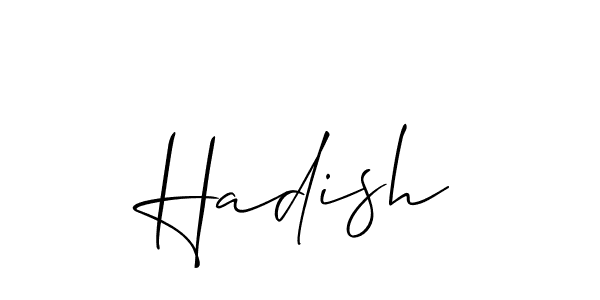 Make a beautiful signature design for name Hadish. Use this online signature maker to create a handwritten signature for free. Hadish signature style 2 images and pictures png