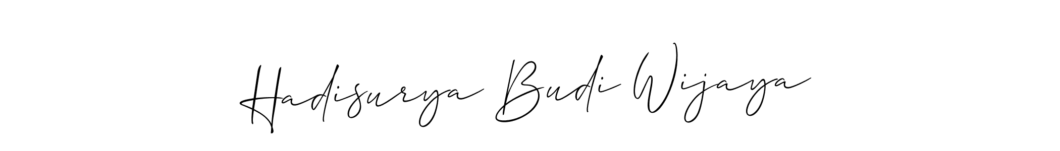 How to Draw Hadisurya Budi Wijaya signature style? Allison_Script is a latest design signature styles for name Hadisurya Budi Wijaya. Hadisurya Budi Wijaya signature style 2 images and pictures png