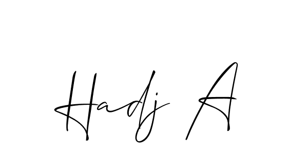 Check out images of Autograph of Hadj A name. Actor Hadj A Signature Style. Allison_Script is a professional sign style online. Hadj A signature style 2 images and pictures png