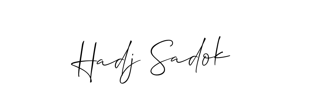 Best and Professional Signature Style for Hadj Sadok. Allison_Script Best Signature Style Collection. Hadj Sadok signature style 2 images and pictures png