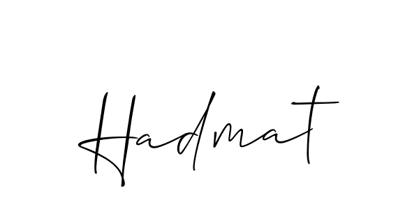 Allison_Script is a professional signature style that is perfect for those who want to add a touch of class to their signature. It is also a great choice for those who want to make their signature more unique. Get Hadmat name to fancy signature for free. Hadmat signature style 2 images and pictures png