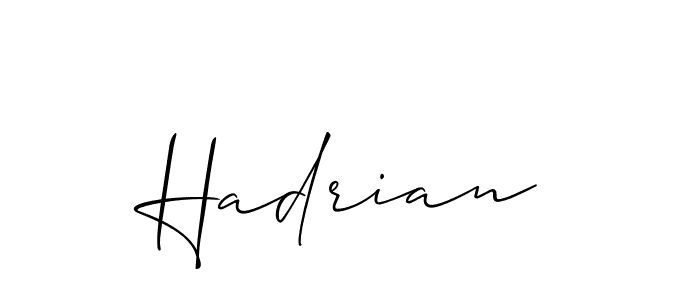 How to make Hadrian name signature. Use Allison_Script style for creating short signs online. This is the latest handwritten sign. Hadrian signature style 2 images and pictures png