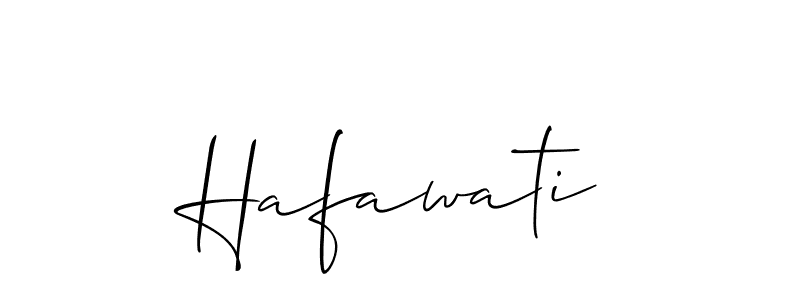 You should practise on your own different ways (Allison_Script) to write your name (Hafawati) in signature. don't let someone else do it for you. Hafawati signature style 2 images and pictures png