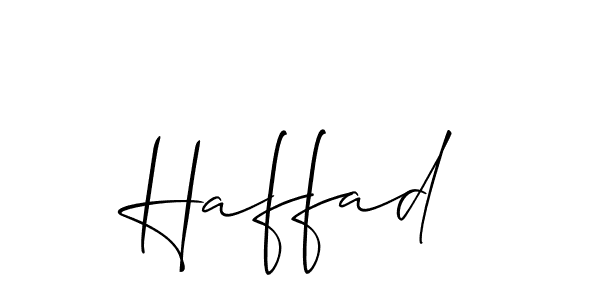 Haffad stylish signature style. Best Handwritten Sign (Allison_Script) for my name. Handwritten Signature Collection Ideas for my name Haffad. Haffad signature style 2 images and pictures png