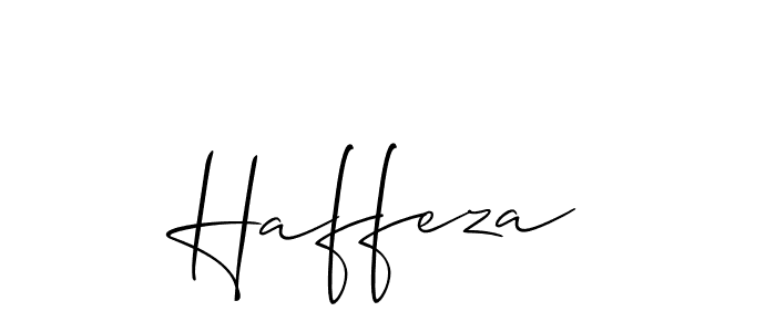 Also we have Haffeza name is the best signature style. Create professional handwritten signature collection using Allison_Script autograph style. Haffeza signature style 2 images and pictures png