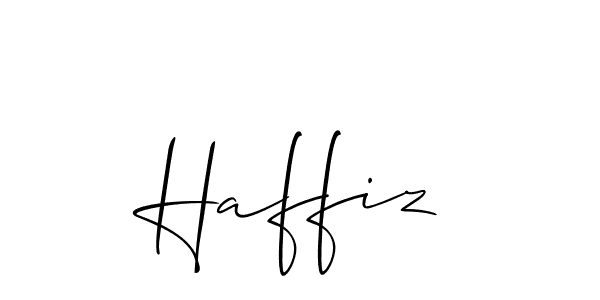 Create a beautiful signature design for name Haffiz. With this signature (Allison_Script) fonts, you can make a handwritten signature for free. Haffiz signature style 2 images and pictures png