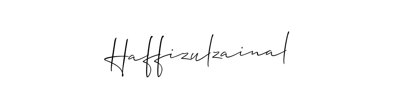 Also we have Haffizulzainal name is the best signature style. Create professional handwritten signature collection using Allison_Script autograph style. Haffizulzainal signature style 2 images and pictures png