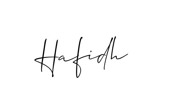 Also You can easily find your signature by using the search form. We will create Hafidh name handwritten signature images for you free of cost using Allison_Script sign style. Hafidh signature style 2 images and pictures png