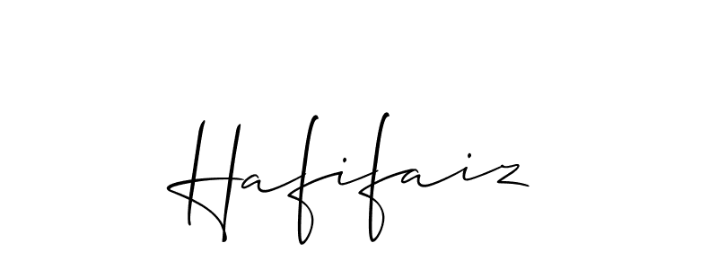 Make a beautiful signature design for name Hafifaiz. With this signature (Allison_Script) style, you can create a handwritten signature for free. Hafifaiz signature style 2 images and pictures png