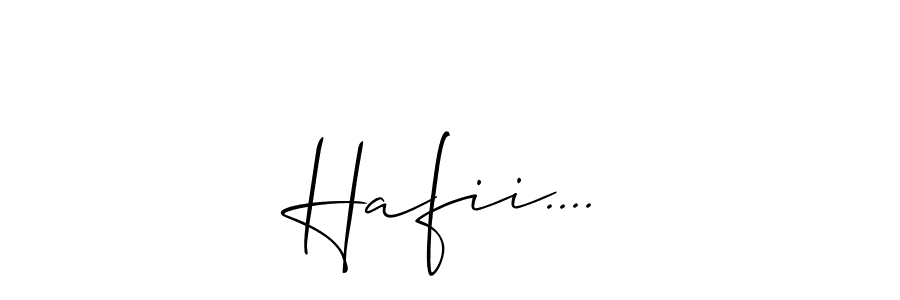 Also we have Hafii.... name is the best signature style. Create professional handwritten signature collection using Allison_Script autograph style. Hafii.... signature style 2 images and pictures png