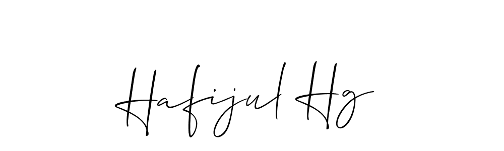 Design your own signature with our free online signature maker. With this signature software, you can create a handwritten (Allison_Script) signature for name Hafijul Hg. Hafijul Hg signature style 2 images and pictures png