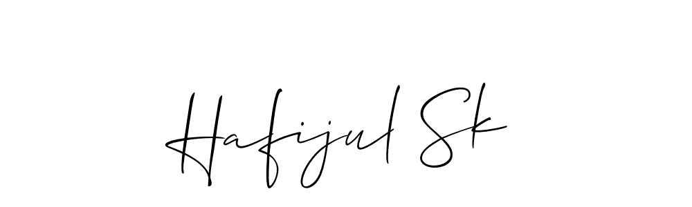 Make a beautiful signature design for name Hafijul Sk. With this signature (Allison_Script) style, you can create a handwritten signature for free. Hafijul Sk signature style 2 images and pictures png