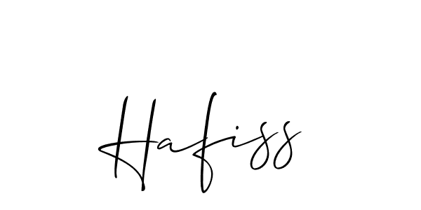How to make Hafiss signature? Allison_Script is a professional autograph style. Create handwritten signature for Hafiss name. Hafiss signature style 2 images and pictures png