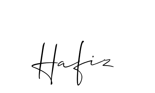 Make a beautiful signature design for name Hafiz. With this signature (Allison_Script) style, you can create a handwritten signature for free. Hafiz signature style 2 images and pictures png