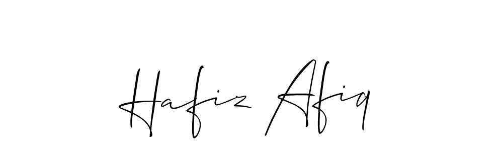 It looks lik you need a new signature style for name Hafiz Afiq. Design unique handwritten (Allison_Script) signature with our free signature maker in just a few clicks. Hafiz Afiq signature style 2 images and pictures png