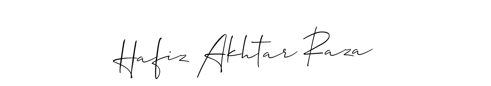 The best way (Allison_Script) to make a short signature is to pick only two or three words in your name. The name Hafiz Akhtar Raza include a total of six letters. For converting this name. Hafiz Akhtar Raza signature style 2 images and pictures png